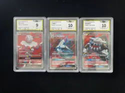 2022 Pokemon TCG S-CHN CSM2cC 156/150 Volcarona GX Heatran GX PGS 10 Lot*3 LU57 - Image 1