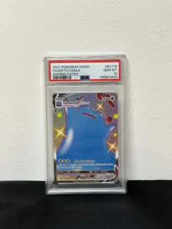 2021 Pokemon SWSH Ditto Vmax #SV119 Full Art Shining Fates PSA 10 - Image 1
