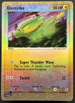 Pokemon EX Ruby & Sapphire REVERSE HOLO Electrike 53/109 - Light Play LP - Image 1