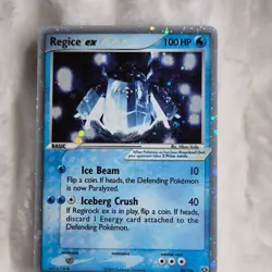 Pokemon Regice ex 98/106 EX Hidden Legends Ultra Rare 2005 Basic 100 HP Holo - Image 1