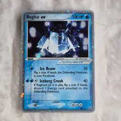 Pokemon Regice ex 98/106 EX Hidden Legends Ultra Rare 2005 Basic 100 HP Holo - Image 2