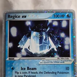 Pokemon Regice ex 98/106 EX Hidden Legends Ultra Rare 2005 Basic 100 HP Holo - Image 3