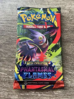 Sealed Pokemon TCG Mega Evolution Phantasmal Flames Booster Pack - Image 1