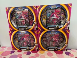 POKEMON TCG Hoopa V Box - 2 Fusion 1 Evolving Skies 1 Vivid Booster Packs x4 LOT - Image 1