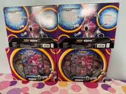 POKEMON TCG Hoopa V Box - 2 Fusion 1 Evolving Skies 1 Vivid Booster Packs x4 LOT - Image 2