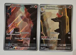 Pokemon TCG Charmander 168/165 & Charmeleon 169/165 Scarlet & Violet 151 IR - Image 1
