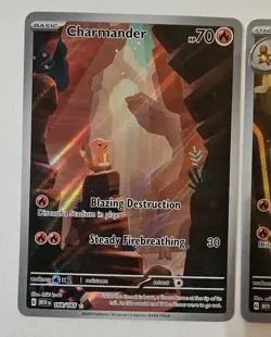 Pokemon TCG Charmander 168/165 & Charmeleon 169/165 Scarlet & Violet 151 IR - Image 2