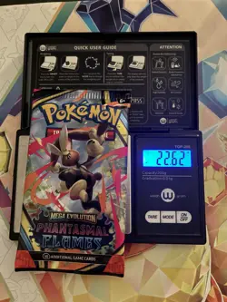 Heavy! 22.62g Pokemon TCG ME Phantasmal Flames Pack Sealed! - Image 1