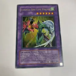1x (MP) Elemental HERO Flame Wingman TLM-EN035 Ultra Rare Unlimited YuGiOh - Image 2