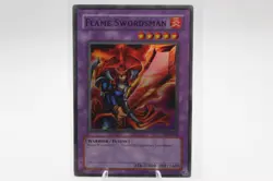 Yugioh Flame Swordsman LOB-003 Super Rare Original Print Konami 2002 - Image 1