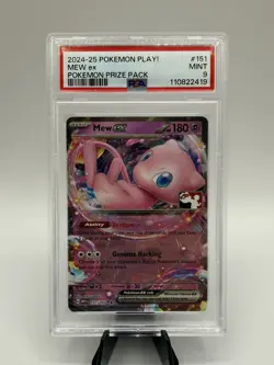 2024-2025 POKEMON PLAY! STAMP POKEMON PRIZE PACK #151 MEW EX MINT PSA 9 - Image 1