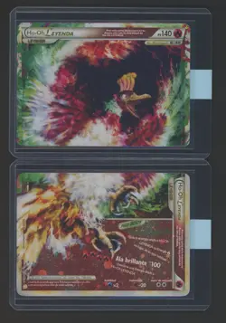 Lot of (2) 2010 Pokemon Spanish HeartGold & SoulSilver Ho-Oh Leyenda Holo Set - Image 1