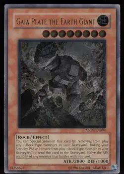 Gaia Plate the Earth Giant (UTR) ANPR-EN094 Ultimate Rare Yu-Gi-Oh - Image 1