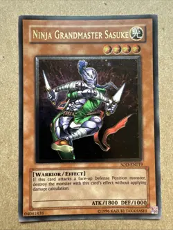 Ninja Grandmaster Sasuke (UTR) SOD-EN019 Soul of the Duelist ULTIMATE RARE - Image 1