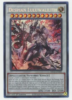 2020 YU-GI-OH! DESPIAN LULUWALILITH 1st ED PRISMATIC SECRET RARE DUELING MIRRORS - Image 1