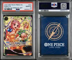 One Piece Card Game - Rebecca (SP) OP05-091 Premium Booster Vol.2 Foil PSA 10 - Image 3