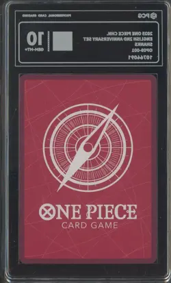 2025 One Piece Chinese 2nd Anniversary Set OP09-001 Shanks PCG 10 GEM MINT - Image 2