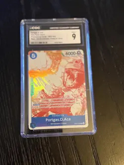 2025 One Piece Portgas D Ace OP07-053 3rd Anniversary Treasure Camp Rare CGC 9 - Image 1