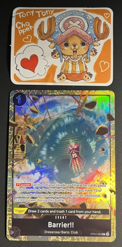One Piece Barrier!! OP04-095 Alternate Art Foil - Image 2