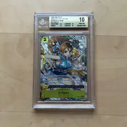 2024 ONE PIECE WINGS OF THE CAPTAIN ENGLISH O-NAMI PAR OP06-101 BGS 10 PRISTINE - Image 1