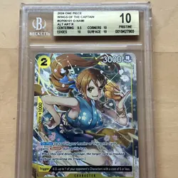 2024 ONE PIECE WINGS OF THE CAPTAIN ENGLISH O-NAMI PAR OP06-101 BGS 10 PRISTINE - Image 2