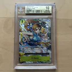 2024 ONE PIECE WINGS OF THE CAPTAIN ENGLISH O-NAMI PAR OP06-101 BGS 10 PRISTINE - Image 3