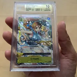 2024 ONE PIECE WINGS OF THE CAPTAIN ENGLISH O-NAMI PAR OP06-101 BGS 10 PRISTINE - Image 4