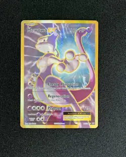 2016 Pokemon TCG English Trading Cards 103/108 Mewtwo Ex Holo FJ81 - Image 1