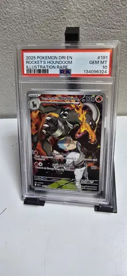 Pokemon TCG Team Rockets Houndoom Card #191/182 Destined Rivals PSA 10 - Image 3