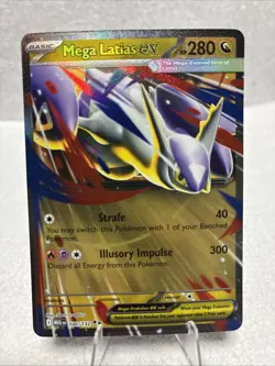 MEGA LATIAS EX 100/132 LP DOUBLE RARE HOLO MEGA EVOLUTION POKEMON CARD TCG - Image 1