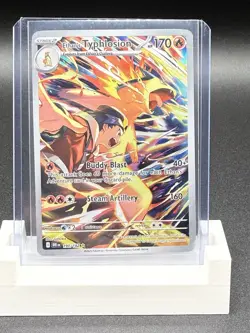 Pokemon TCG Ethan's Typhlosion Destined Rivals Illustration Rare Card 190/182 - Image 1
