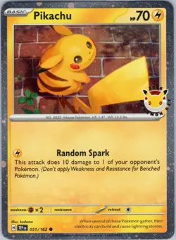 Pikachu (Pokemon Day 2026) Common Miscellaneous Cards & Products 051/162 NM - Image 1