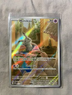 Pokemon Mimikyu Full Art Promo Holo 075 SVP Scarlet & Violet 70 HP Basic Card - Image 1