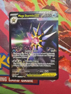 Pokemon Mega Starmie EX 118/088: Stage 1 Water Rare Holo 330 HP Card - Image 1