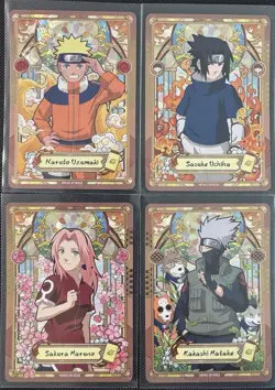 Naruto Kayou SP Card Set x4 Naruto Sasuke Sakura Kakashi Heaven Scroll - Image 1