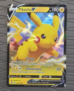 Pikachu V SWSH061 2019 Sword & Shield Promo Pokemon Card NM - Image 1