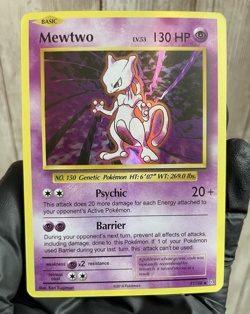 Mewtwo 51/108 Holo Pokemon Card Rare NM Psychic - Image 1