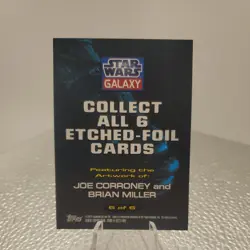 Star Wars Galaxy 7 ~ ETCHED FOIL Insert Card #6 of 6 - Image 2