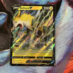 Pokemon Boltund V Swsh08: Fusion Strike Ultra Rare Full Art Holo 103/264 Card - Image 1