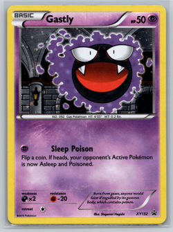 Gastly Pokemon TCG XY Black Star Promo Card XY132 Holo - Image 1