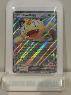 Pokemon TCG Meowth EX POR Set: Holo EX Basic Cat 170 HP 062/088 Card - Image 1