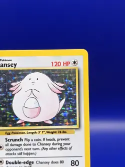 Chansey 3/102 Base Set Holo Rare Pokemon Card 1999 WOTC TCG Vintage Pokemon - Image 5