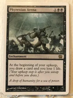 MTG Pack Fresh; Phyrexian Arena: Black Rare, Core set 8th - Image 1