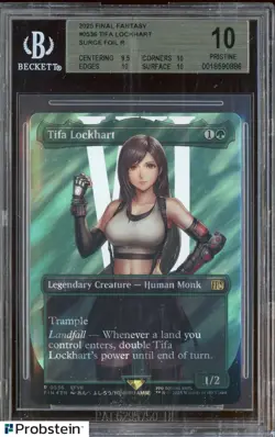 2025 MTG Final Fantasy Surge Foil Rare #0536 Tifa Lockhart BGS 10 PRISTINE - Image 1