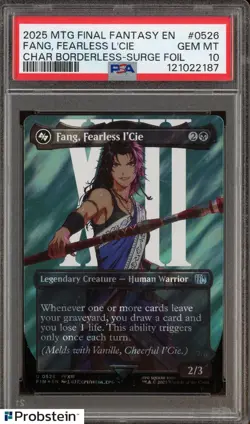 2025 MTG Final Fantasy Borderless Surge Foil #0526 Fang Fearless L'Cie PSA 10 - Image 1