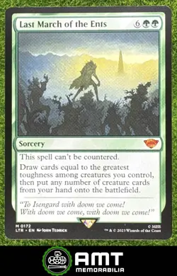 Last March of the Ents 2023 MTG Lord Rings Tales Middle-Earth Mythic Rare - Image 1