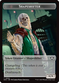 Shapeshifter // Golem (0013) Double-Sided Token [Edge of Eternities Commander To - Image 1