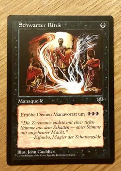MTG Magic: Schwarzer Ritus / Dark Ritual, DEUTSCH, Ex-Nm - Image 1