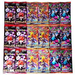 18 PACKS Destined Rivals Mega Inferno X Pokemon TCG Cards Booster Sealed KOREAN - Image 1