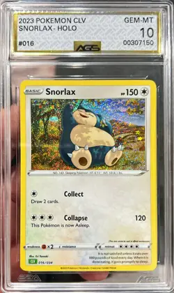 2023 Pokemon Classic Collection English Snorlax Holo 016/034 AGS 10 Gem Mint - Image 1